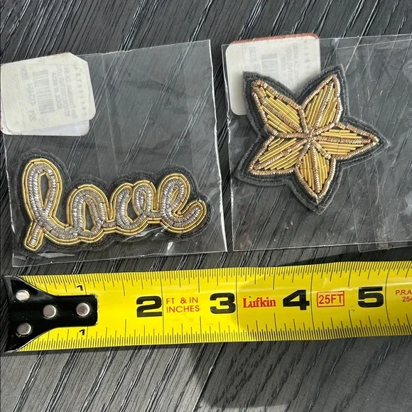 Pottery Barn Beaded Stickers - Love and Star Patches - Picture 2 of 7